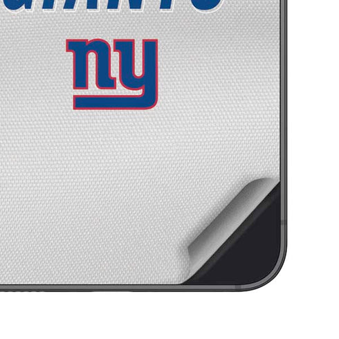 NFL New York Giants White Striped Galaxy S25 Skin